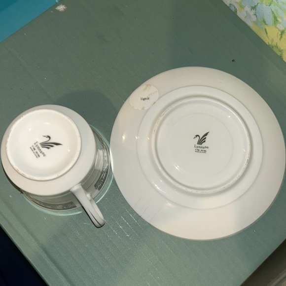 Lynn’s fine china cup and saucer with candle. - Picture 3 of 3